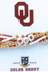 Color Shout OU 'Lucky 7' Stack Beaded Bracelets