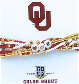 Color Shout OU 'Lucky 7' Stack Beaded Bracelets