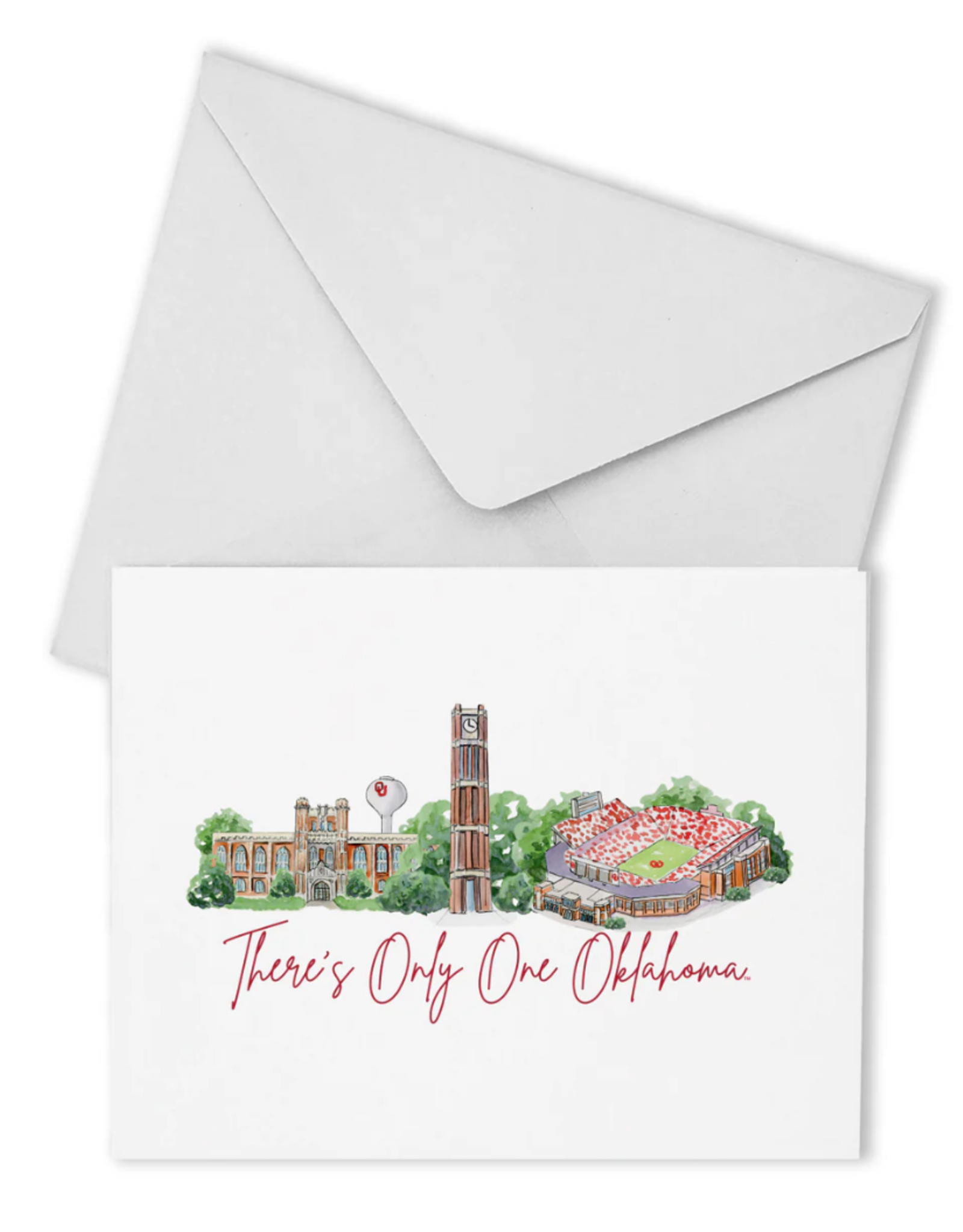 Valiant Gifts Oklahoma Landmark Boxed Notecard (10 Cards)
