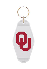 Jardine Vintage White OU Keychain
