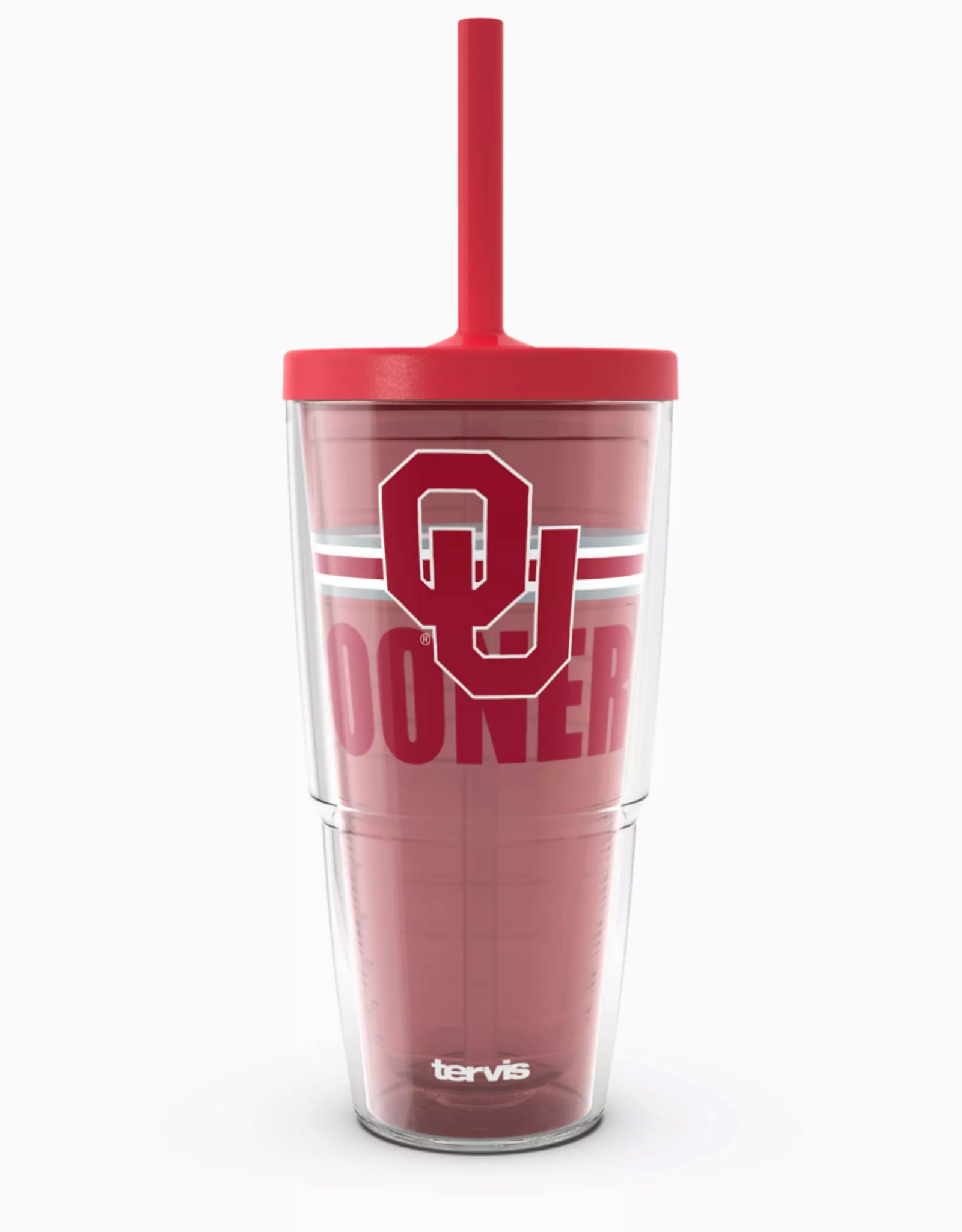 Tervis 24oz Oklahoma Sooners Go the Distance Straw Lid Tumbler