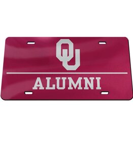 WinCraft Crimson OU Alumni Bar License Plate Bar 6