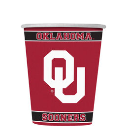Spirit Products 12oz Oklahoma Sooners Paper Cup (Pack of 25)