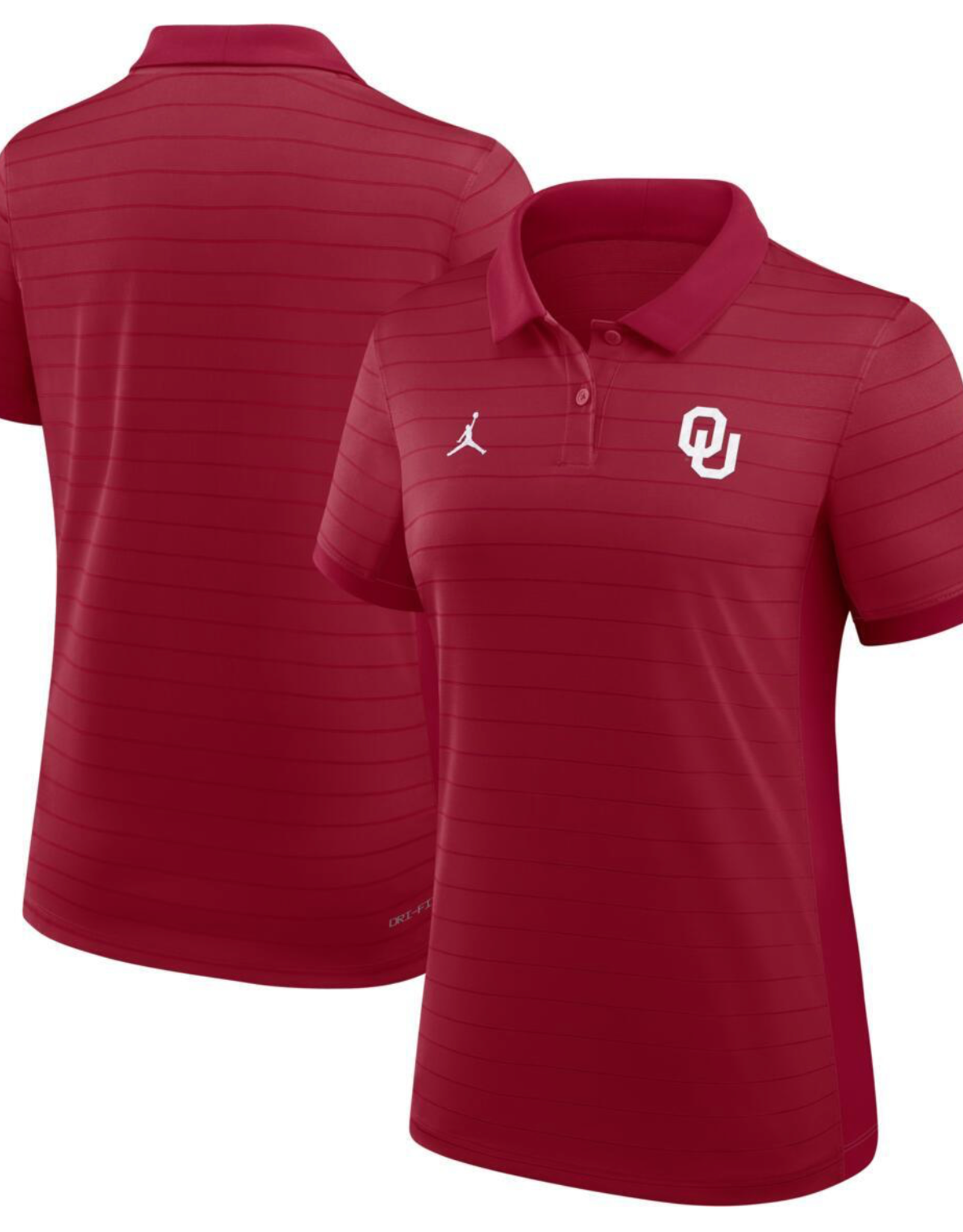 Jordan Women's Jordan Crimson OU Victory Stripe Polo