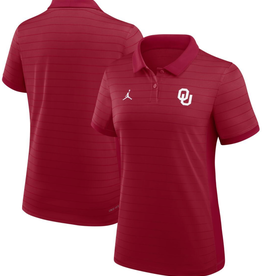 Jordan Women's Jordan Crimson OU Victory Stripe Polo