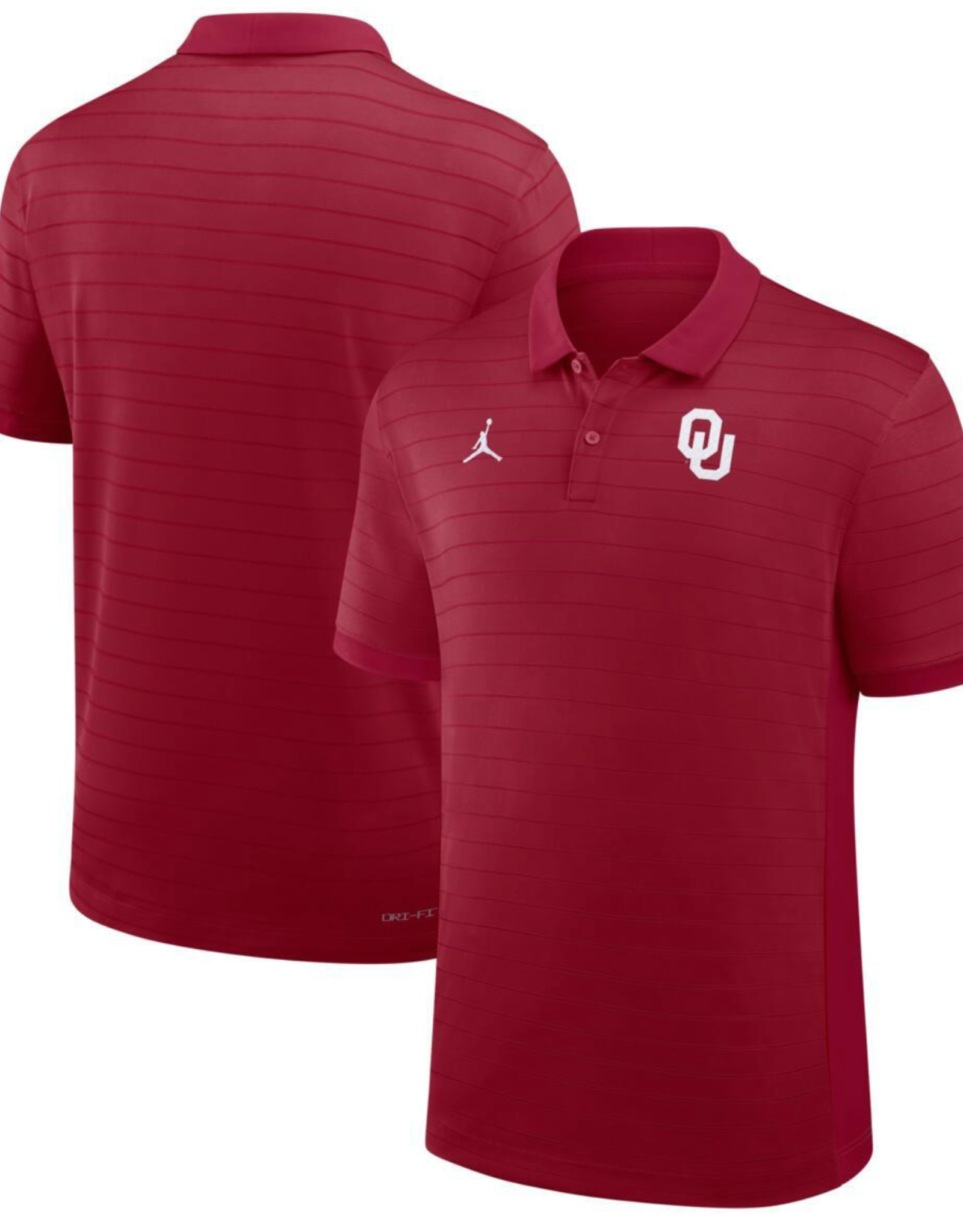 Jordan Men's Jordan Brand Crimson Stripe OU Victory Polo