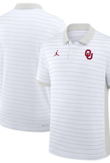 Jordan Men's Jordan Brand White Stripe OU Victory Polo