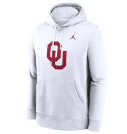 Jordan Men's Jordan OU White Pull-over Club Fleece Hoodie