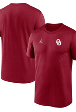 Jordan Men's Jordan OU Small Logo Crimson Legend Tee