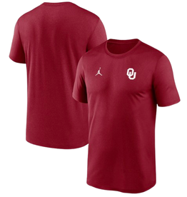 Jordan Men's Jordan OU Small Logo Crimson Legend Tee