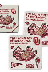 Jardine Oklahoma Impressions Set of 2 Stone Coasters
