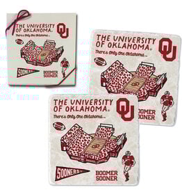 Jardine Oklahoma Impressions Set of 2 Stone Coasters