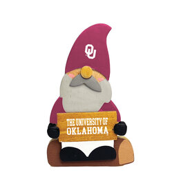Spirit Products 4" OU Wooden Gnome Magnet