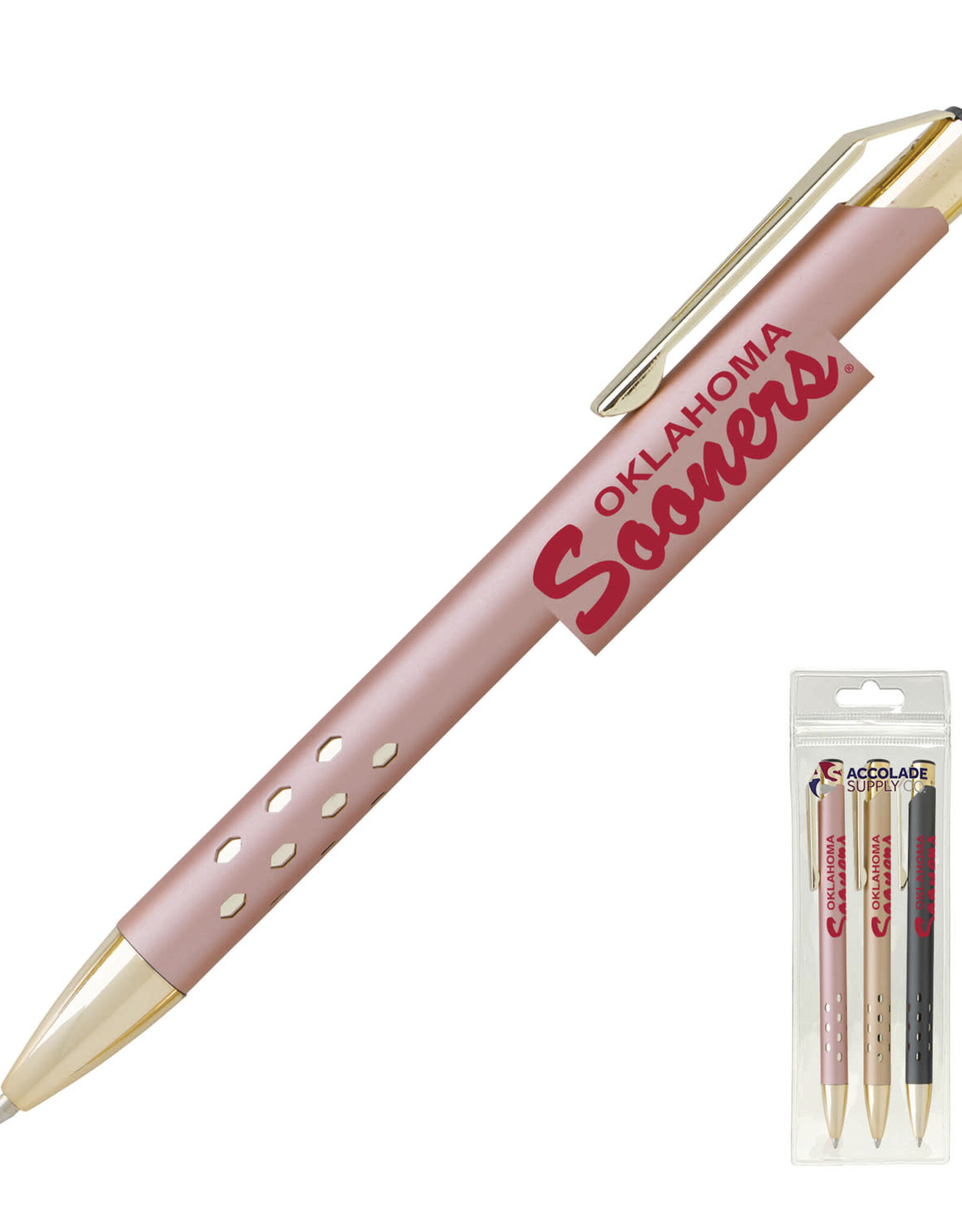MCM OU Souvenir Armor Gold Pen - 3PK