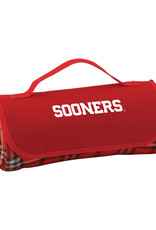 MCM OU Plaid Fleece Stadium Blanket (47"W x 54"H)