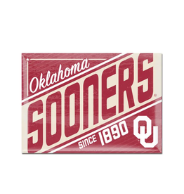 WinCraft Oklahoma Sooners Metal Magnet (2.5"x3.5")
