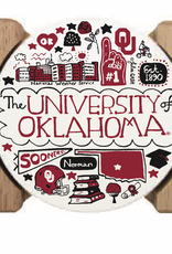 The Varsity Line Julia Gash OU Scenes 4-Pack Coaster Set