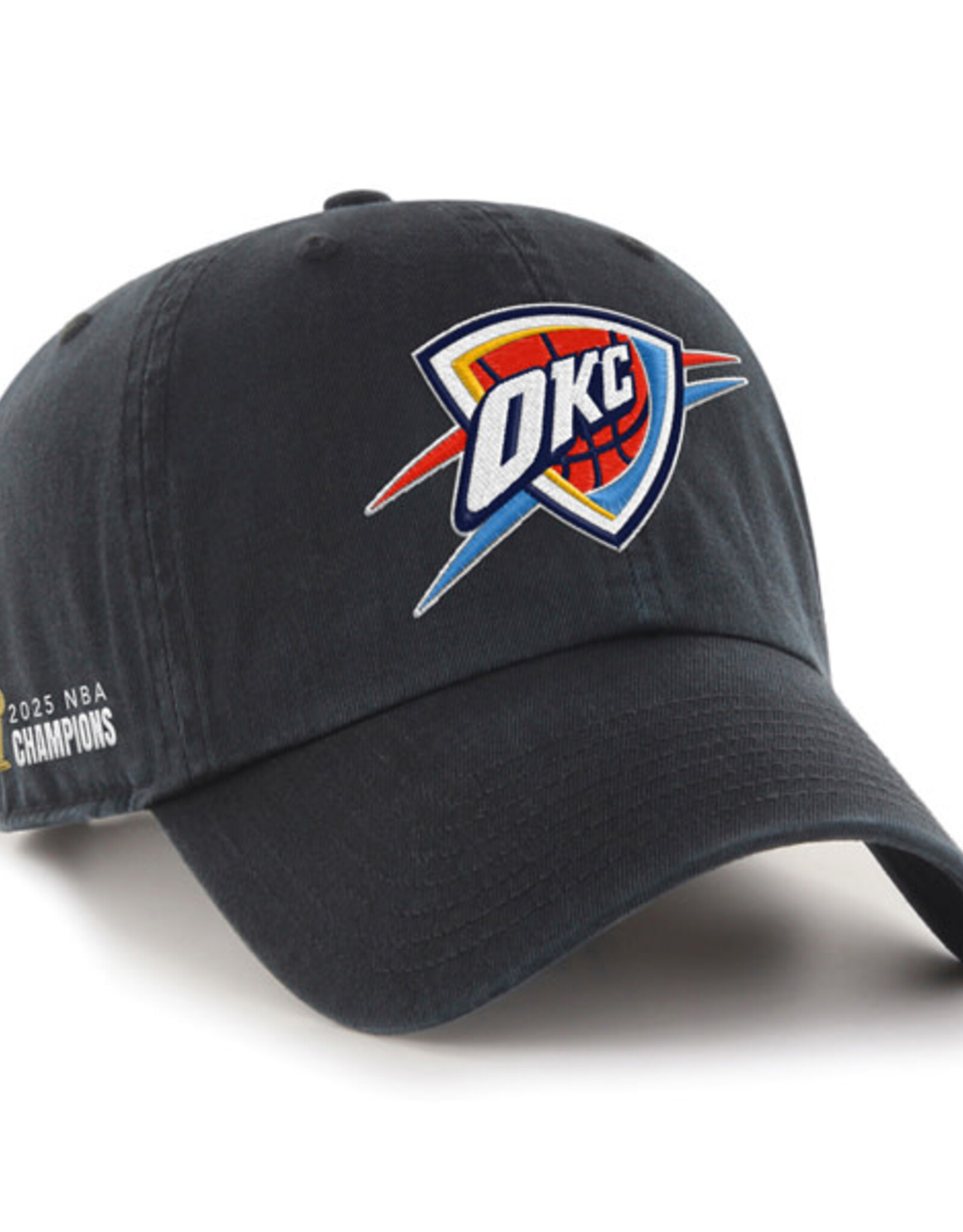 '47 Brand Oklahoma City Thunder Black NBA Champions '47 Clean Up Cap