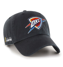 '47 Brand Oklahoma City Thunder Black NBA Champions '47 Clean Up Cap