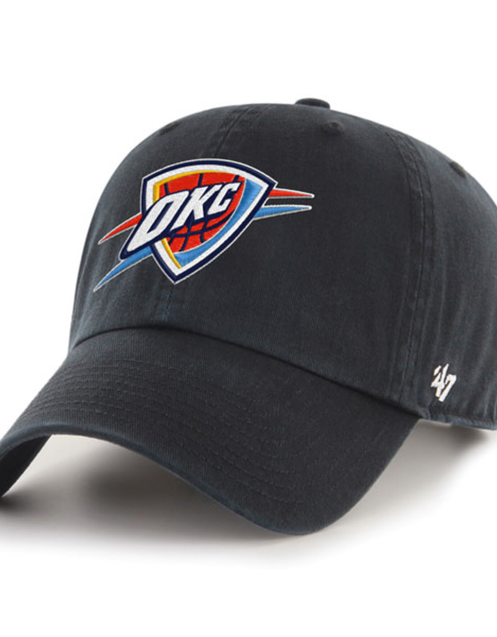 '47 Brand Oklahoma City Thunder Black NBA Champions '47 Clean Up Cap