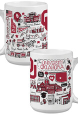 The Varsity Line Julia Gash OU Scenes 15oz Grande Coffee Mug