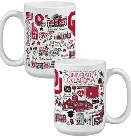 The Varsity Line Julia Gash OU Scenes 15oz Grande Coffee Mug
