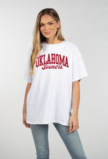 Chicka-d White Oklahoma Sooners Band Tee