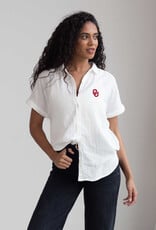 Chicka-d White OU Weekend Button-Up