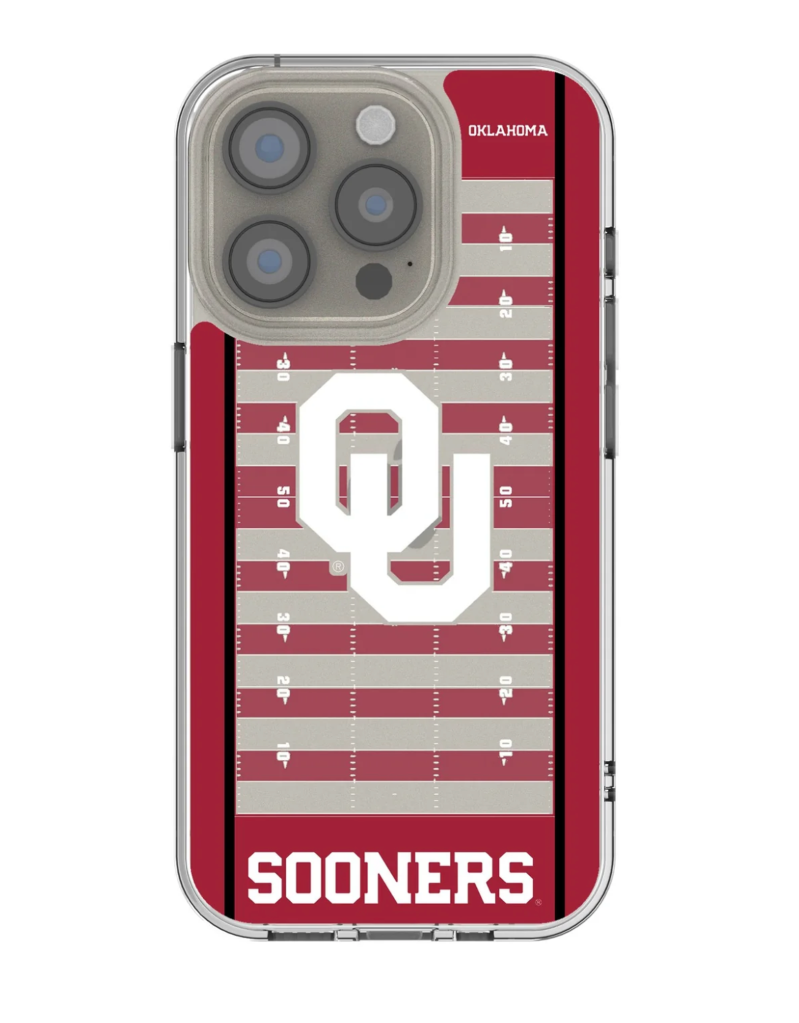 Keyscaper OU iPhone 16 Football Clear Case