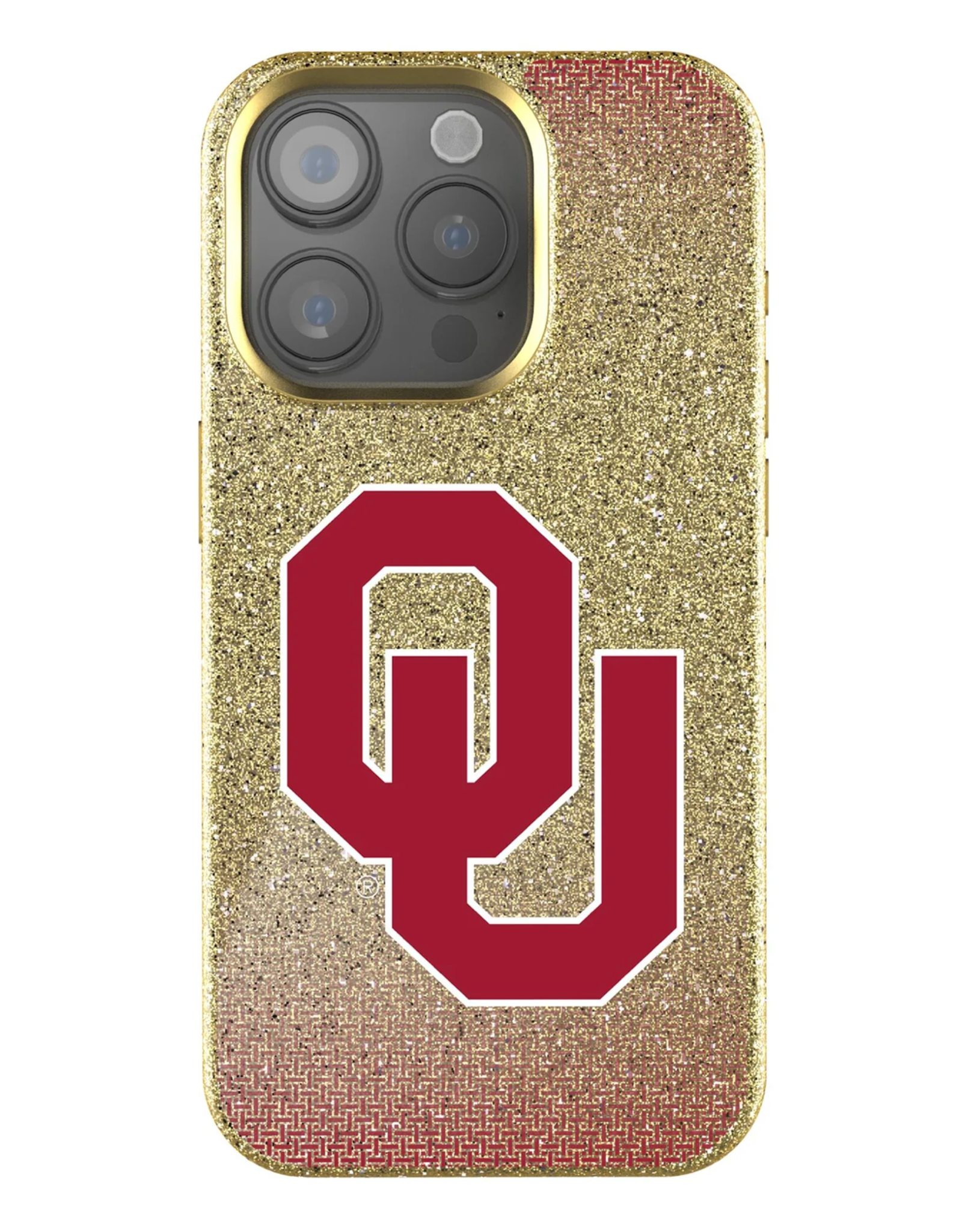 Keyscaper OU Linen iPhone 16 Pro Gold Bling Case