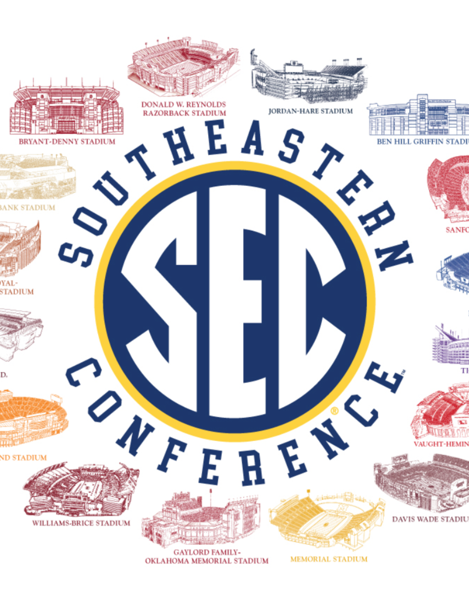 New World Graphics Home of SEC Football Stadium Tee