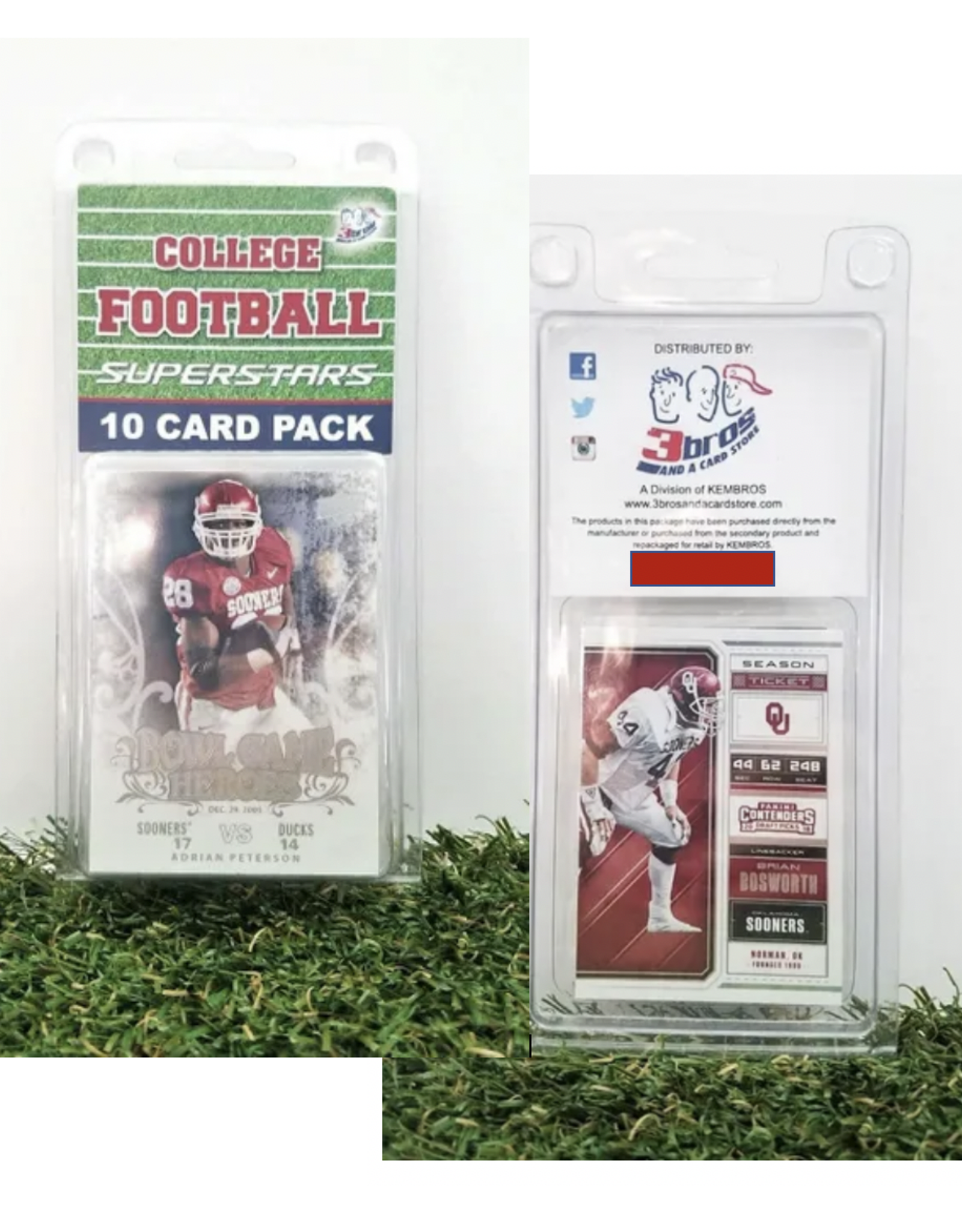 3Bros and A Card Store Oklahoma Sooners Football Superstars 10-Card Pack