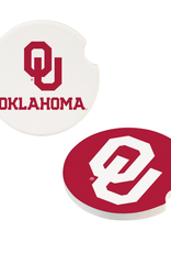 Evergreen University of Oklahoma Car Coaster Set