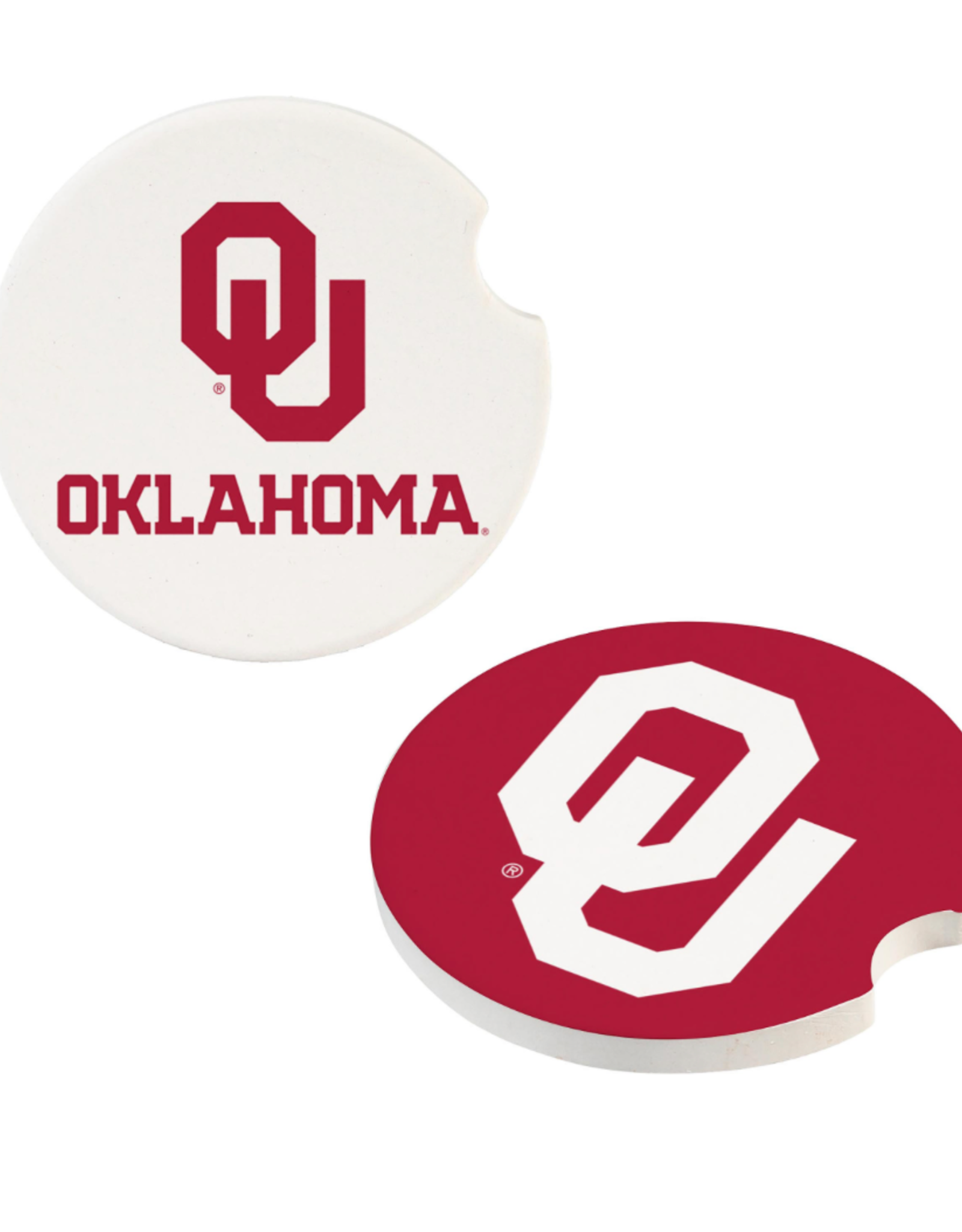 Evergreen University of Oklahoma Car Coaster Set