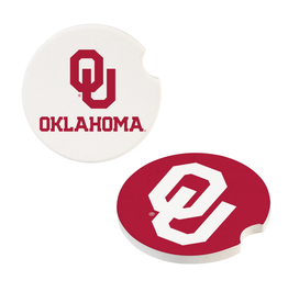Evergreen University of Oklahoma Car Coaster Set