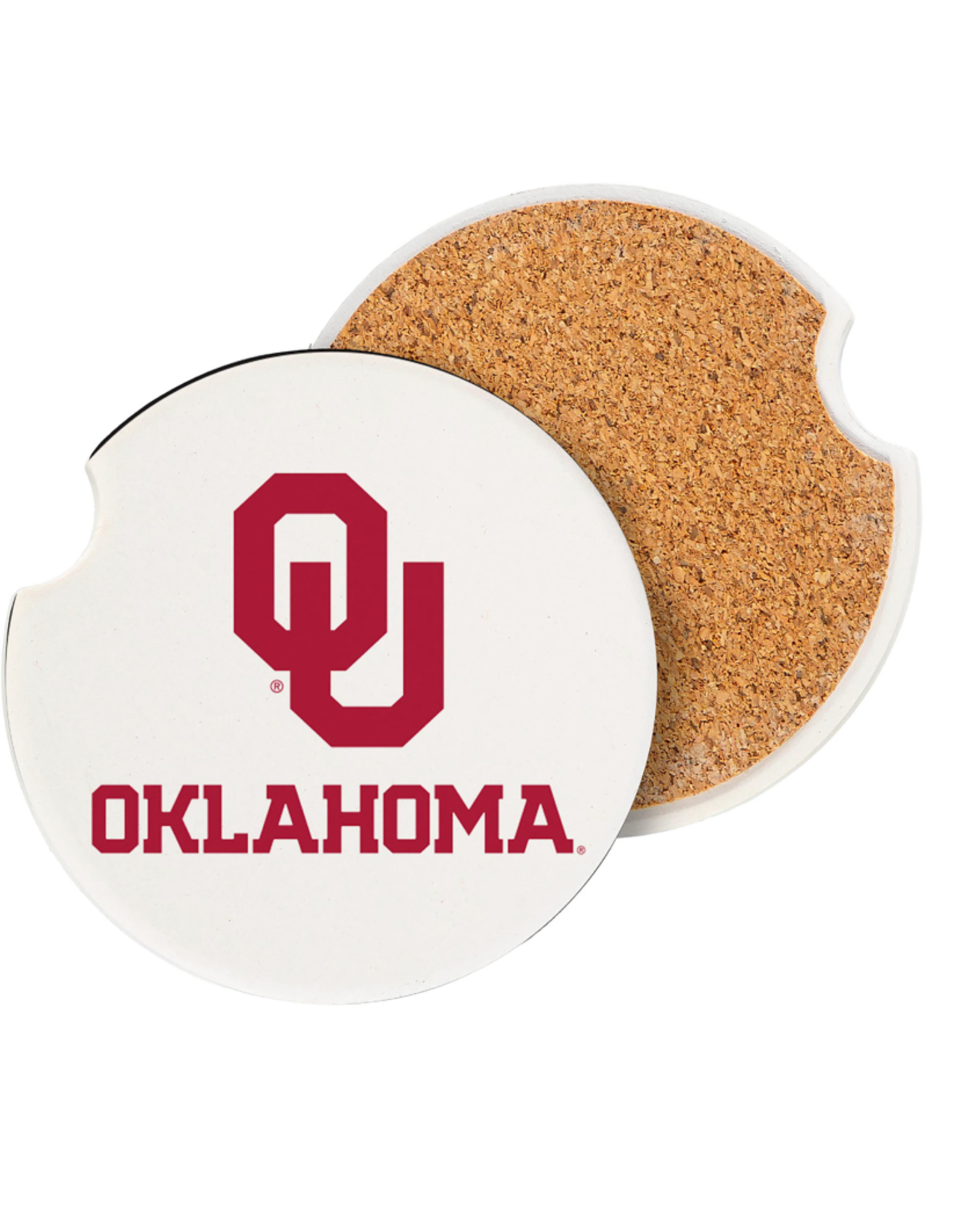 Evergreen University of Oklahoma Car Coaster Set