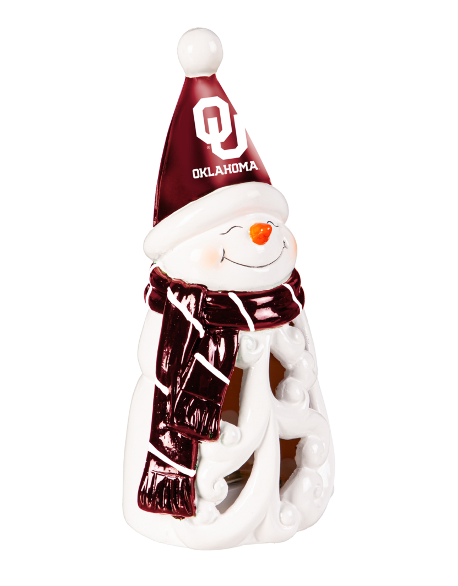 Evergreen 8" OU Snowman LED Statuary