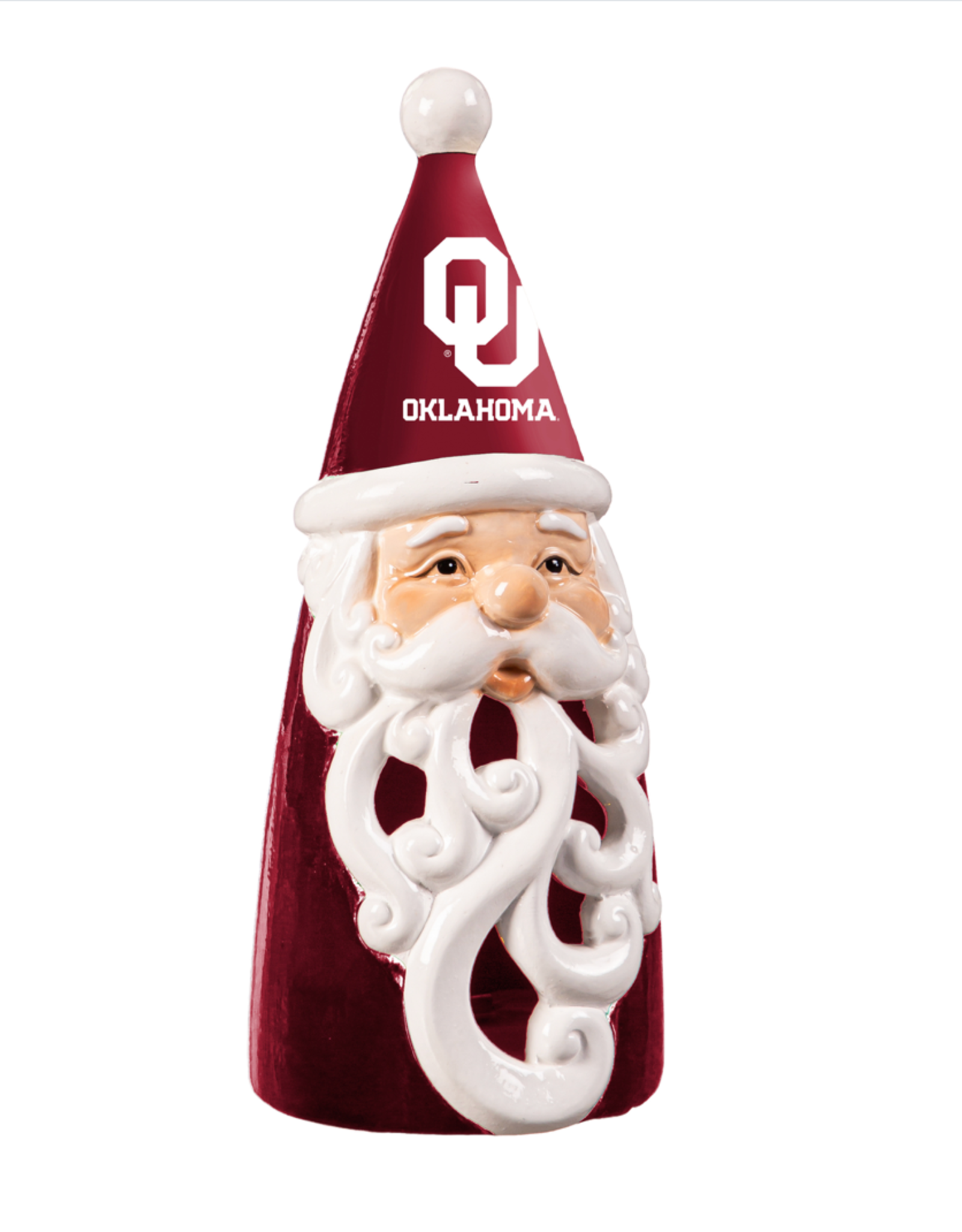 Evergreen 8" OU Santa LED Statuary