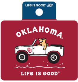 Blue 84 Jake 4 Wheelin OU Life is Good Sticker