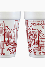 Two Funny Girls OU Campus Skyline 16oz Styrofoam Cup (10 pack)