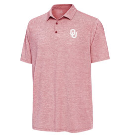 Antigua Men's Antigua Crimson Distressed OU Polo