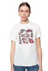 Hype & Vice White OU Classic Scenes Vintage Tee