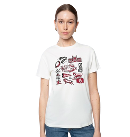 Hype & Vice White OU Classic Scenes Vintage Tee
