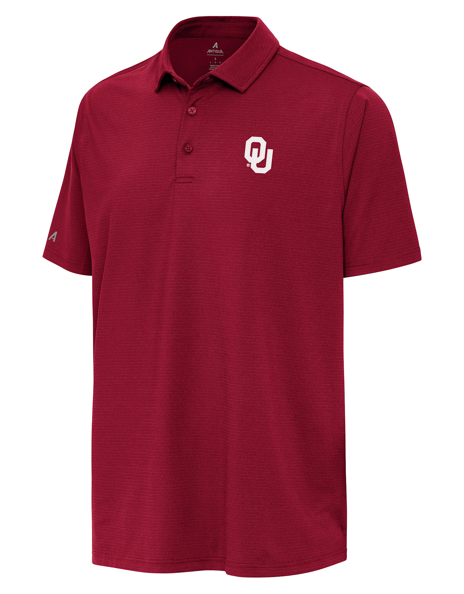 Antigua Men's OU Crimson Hurdle Polo