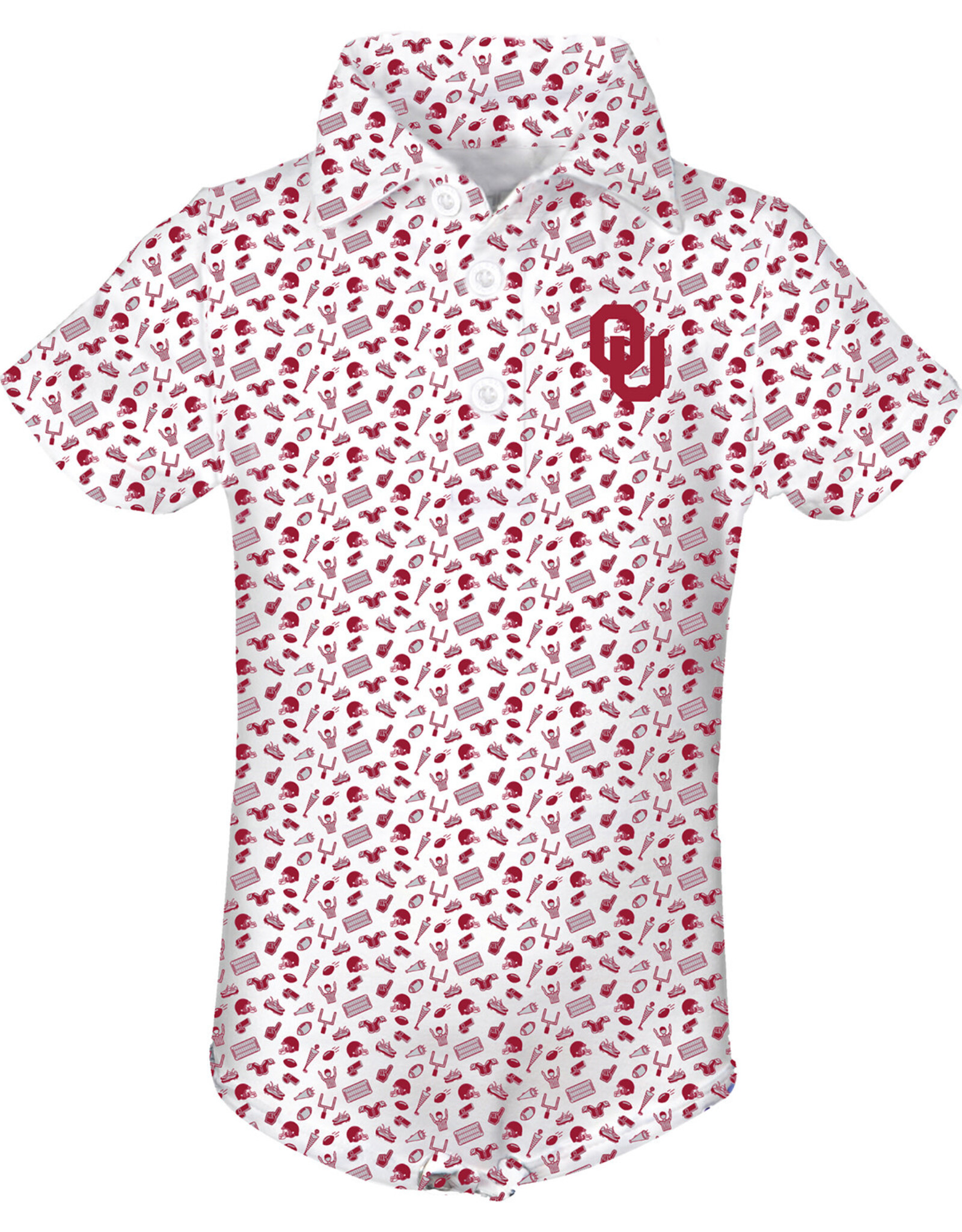 Garb Tom OU All Over Print Polo Onesie
