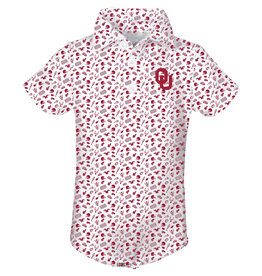 Garb Tom OU All Over Print Polo Onesie
