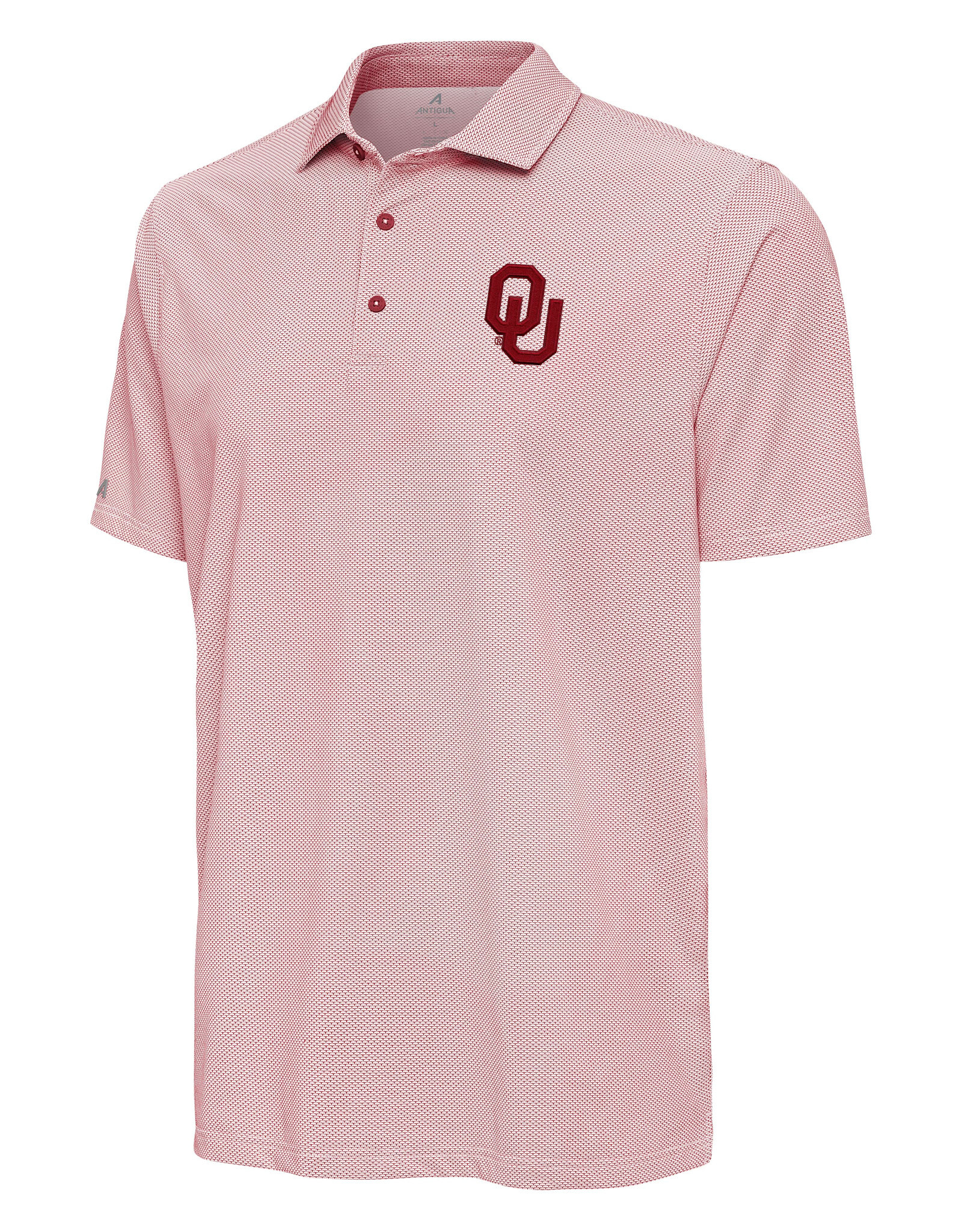 Antigua Men's OU Crimson/White Pave Polo