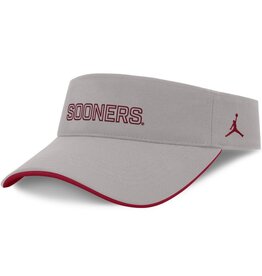 Jordan Jordan Brand Sooners Pewter Gray Ace Primetime Visor
