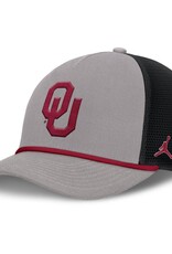 Jordan Jordan OU Pewter Gray/Black Rise Primetime 5-Panel Rope Trucker Hat