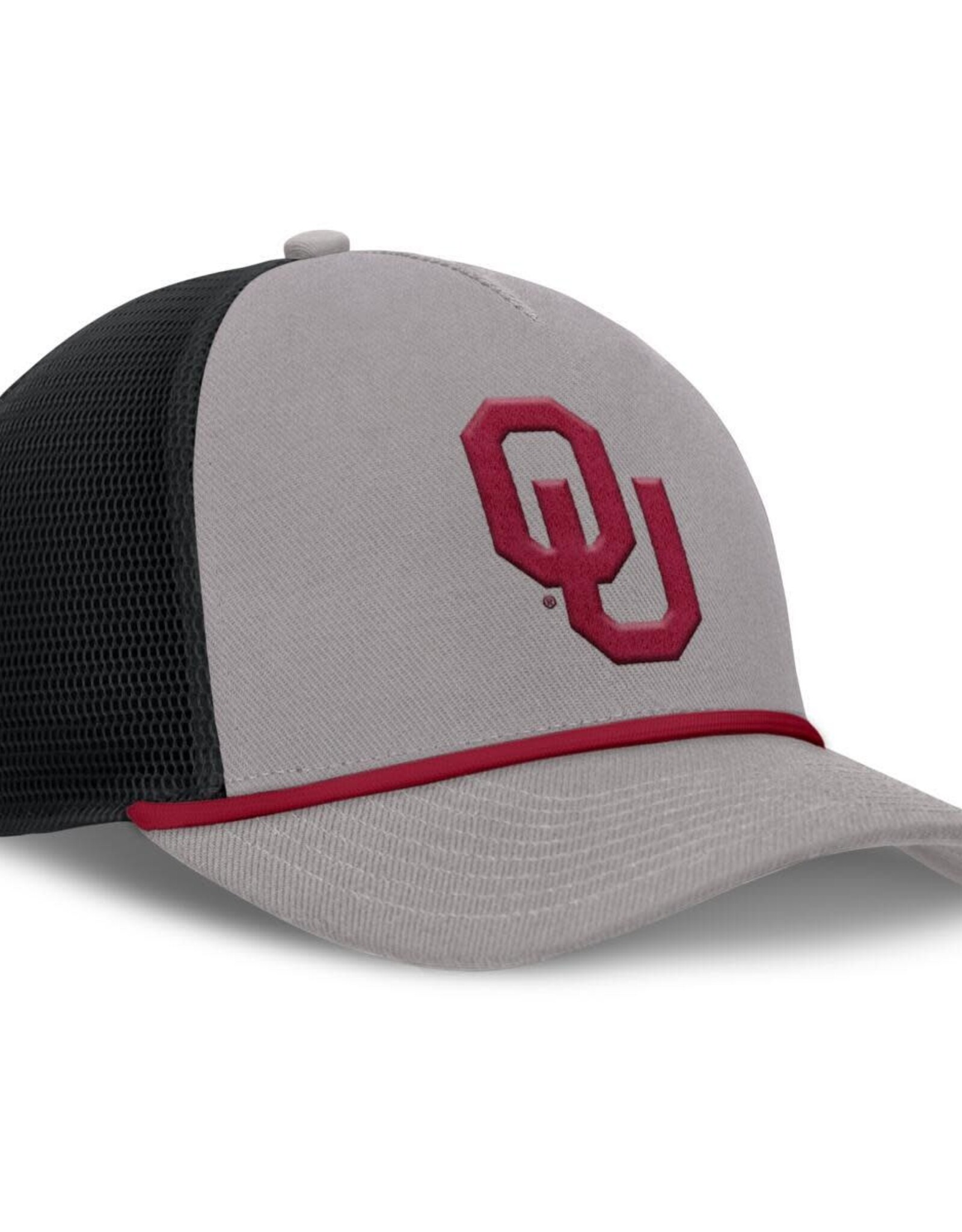 Jordan Jordan OU Pewter Gray/Black Rise Primetime 5-Panel Rope Trucker Hat